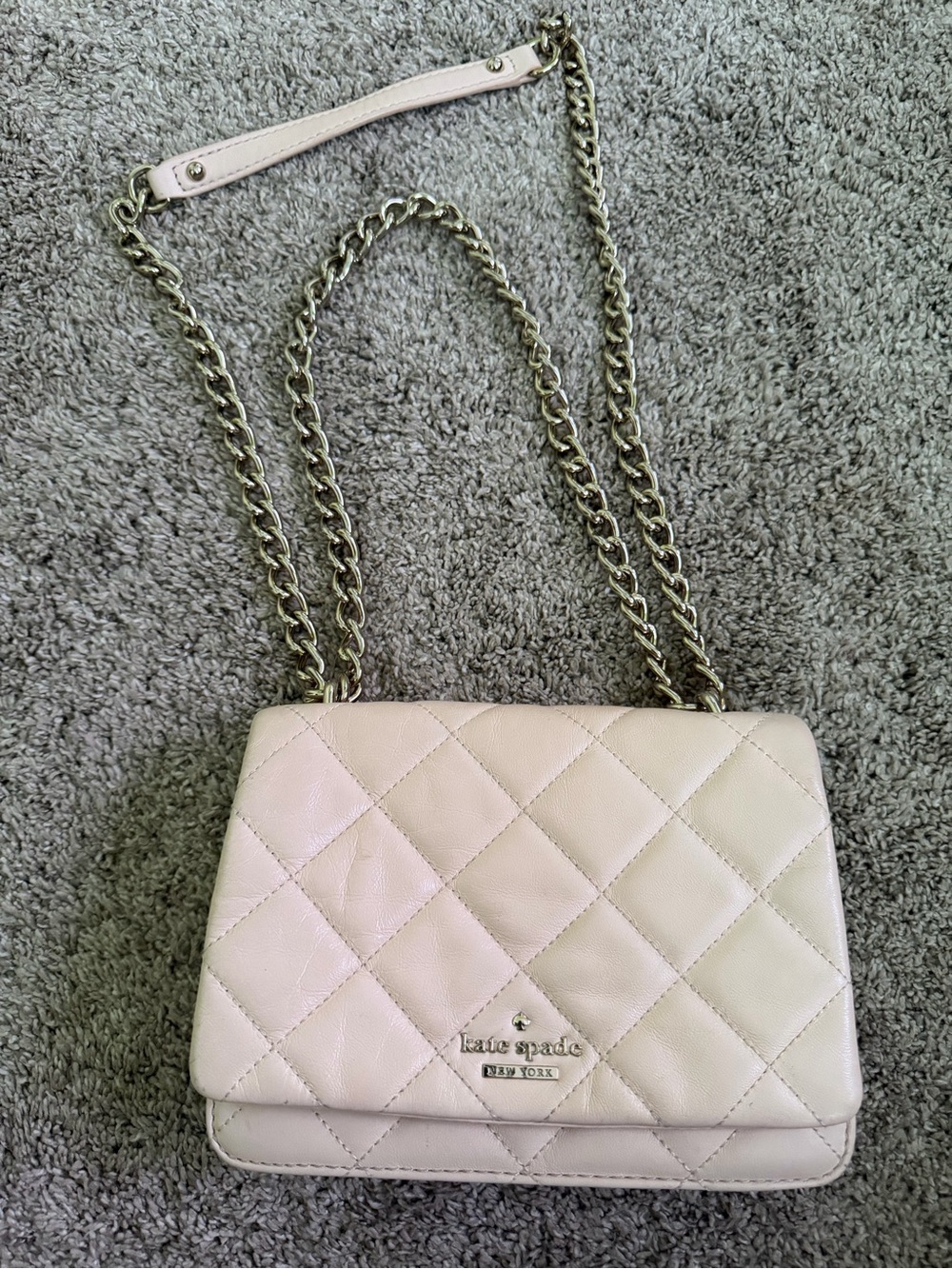 kate spade Quilted Mini Shoulder Bag - Pale Pink
